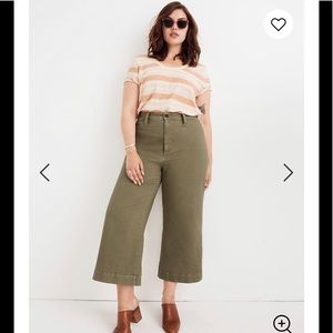 Unworn Madewell Emmett Wide Leg Crop Pants Size 37